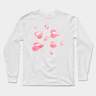 Flying hearts, love, Valentine's day Long Sleeve T-Shirt